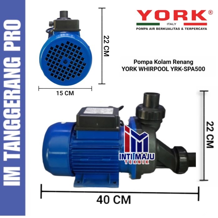 Pompa Air Kolam Renang Jazzuci 1HP York Italy Pompa SPA Whirpool