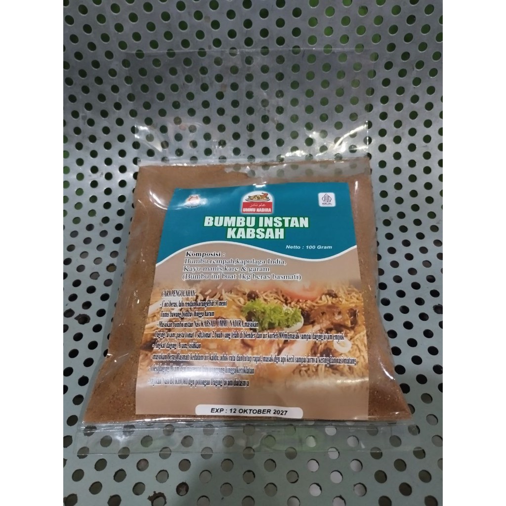 

Bumbu Nasi Kabsah Instan Instant Kabsah Seasoning Ummu Nadira 100gr