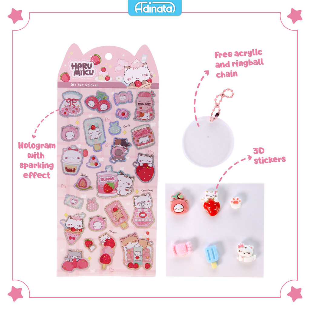 

Haru Miku DIY Set Stickers 2452-6165 / Stiker - Adinata