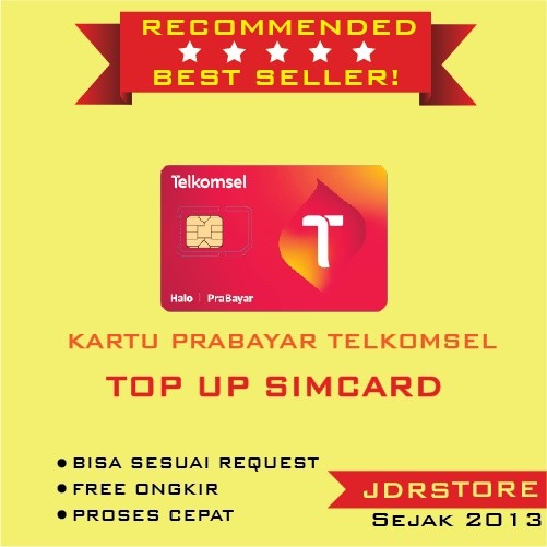 Kartu Perdana Telkomsel + TOP UP SIMCARD