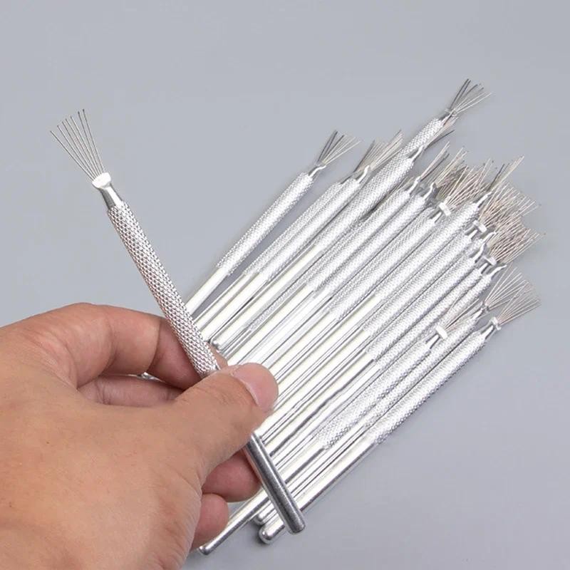 

7 Pin Feather Wire Texture Ceramics Tools Polymer Clay Sculpting Modeling Tool DIY Pottery Brush Pottery Tools Cake Accessories