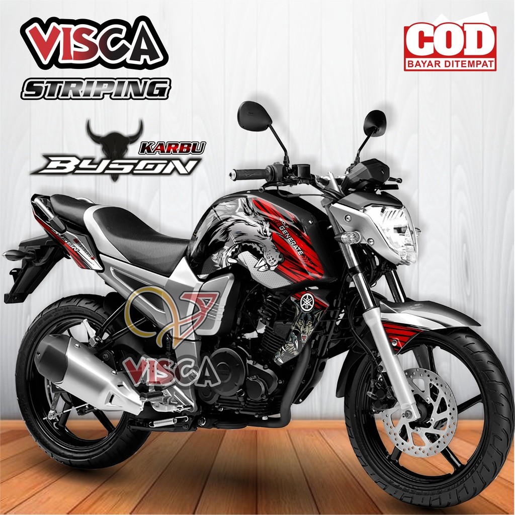 Striping Byson Karbu Variasi - Stiker Sticker Striping Variasi Lis Yamaha Byson Karbu - Striping Hol