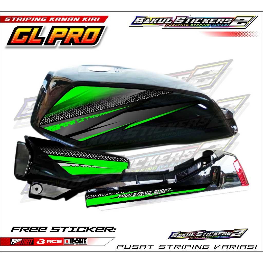 STRIPING VARIASI HONDA GL PRO - GL MAX / STICKER LIST VARIASI MOTOR GL PRO - GL MAX