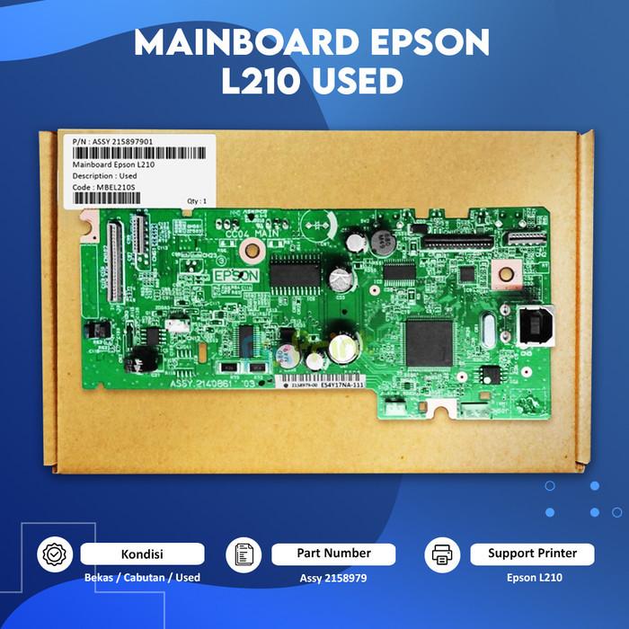 Mainboard Epson L210 Board Motherboard Printer L210 L-210 - BEKAS