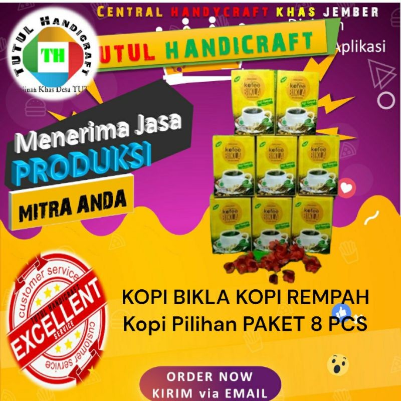 

IMRON PRIBADI KOPI BIKLA KOPI REMPAH Kopi Pilihan PAKET 8 PCS BOX 20 SACHET