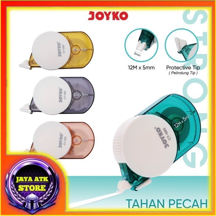 

Joyko Pita Koreksi Correction Tape CT-583 Strong Tip-X Kertas Penghapus Pena Ecer