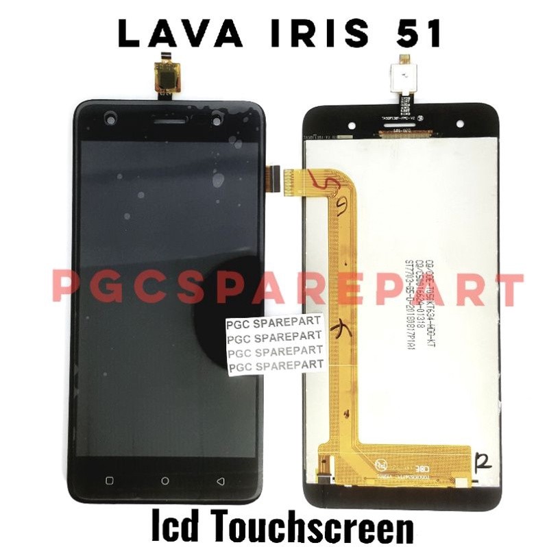 Original OEM LCD Touchscreen Fullset Lava iris 51