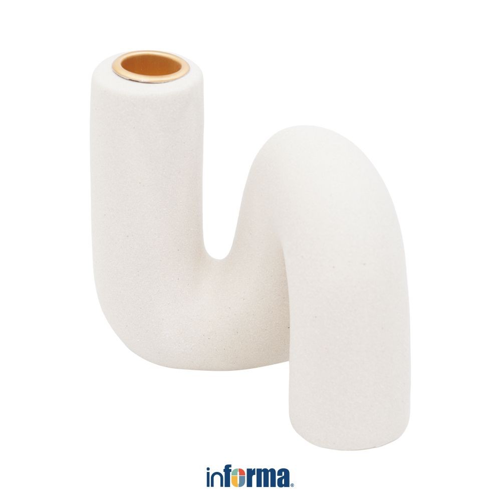 Informa Tempat Lilin Dekorasi P2 - Krem Candle Holder Deco Wadah Lilin Dekoratif Pajangan Dekorasi M