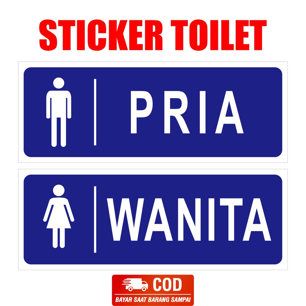 

STIKER TOILET PRIA DAN WANITA BISA DI TEMPEL DI TEMPAT UMUM/SEKOLAH/KANTOR