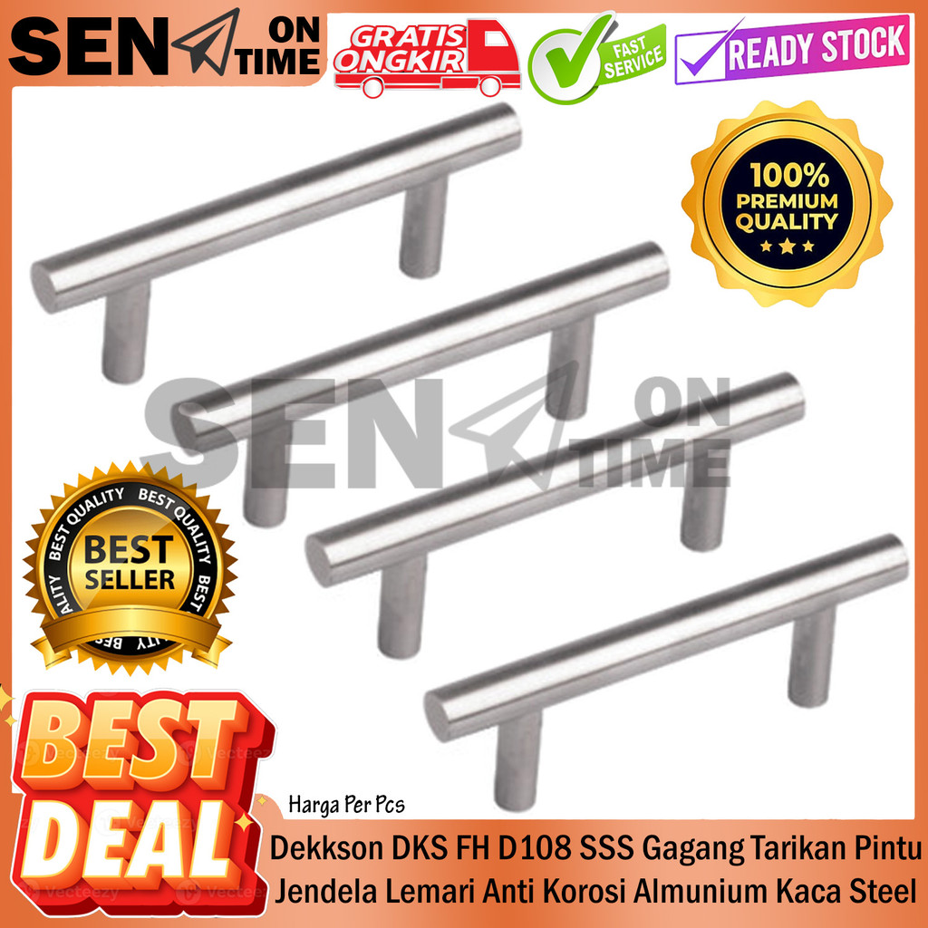 Handle FH D108 SSS HDL Dekkson Dekson DKS Gagang Tarikan Pintu Jendela Desk Laci Kabin Lemari  Sirku