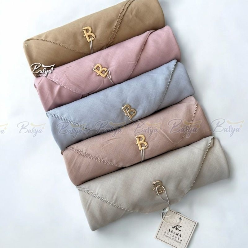 (Buckle scarves) PREMIUM EYELASH POUCH-jilbab segi empat azara-Jilbab polos-Segi empat polos-Azara p
