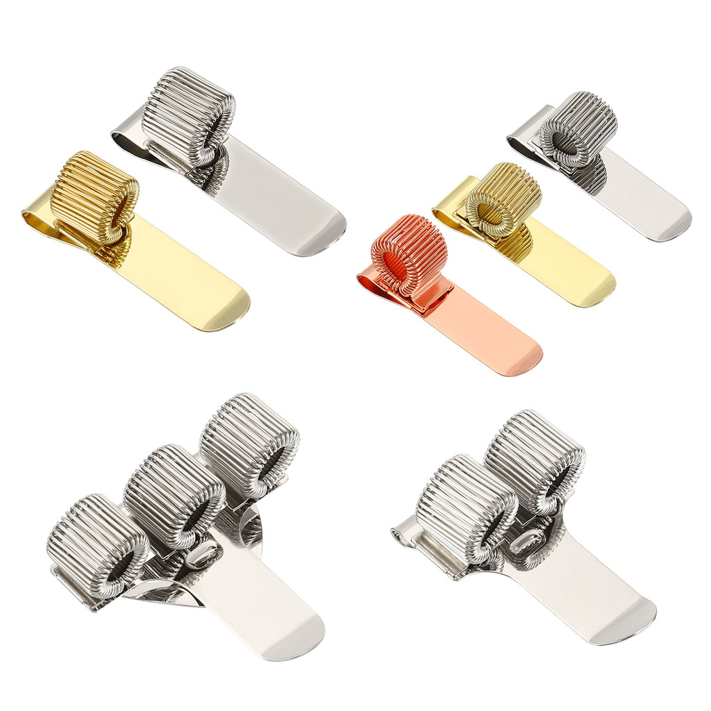 

2/3/4Pcs Single/Double/Triple Hole Metal Spring Pen Holder With Pocket Clip Doctors Nurse Uniform Pen Holders Office Supplies