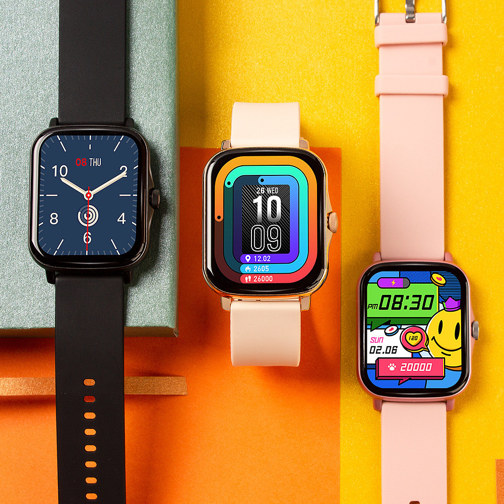 P8 Plus 1.69 Inch Smart Watch for Men Full Touch Fitness Tracker IP67 Waterproof Women's GTS 2 Smart