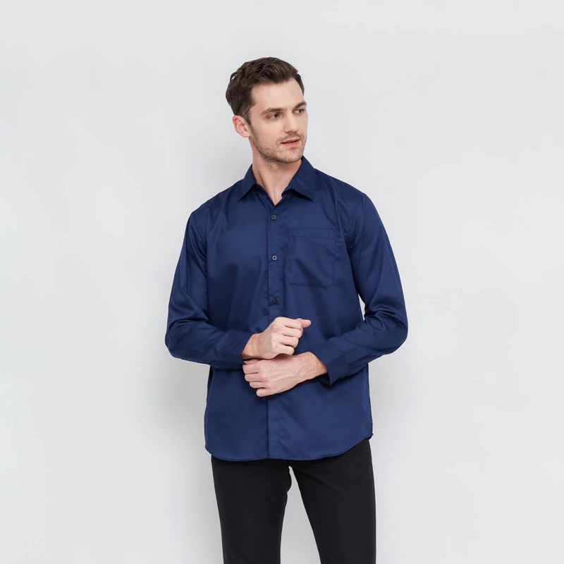Kemeja Pria Lengan Panjang Longsleeve Shirt