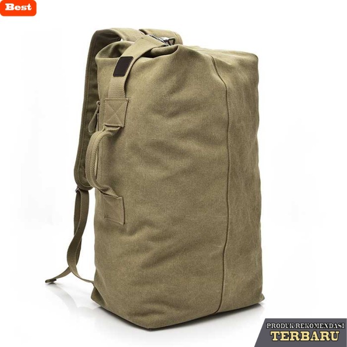 tas ransel pria murah berkualitas Tas Ransel kanvas gunung pria outdoor polos army military tas tact