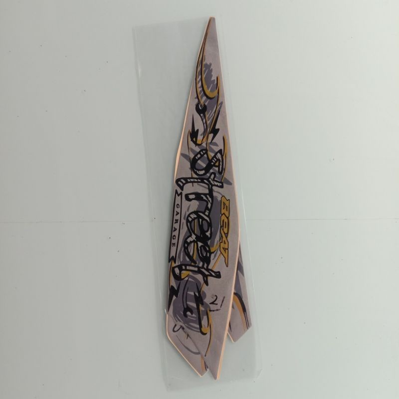 striping sticker Honda Beat street 2021 2022 silver