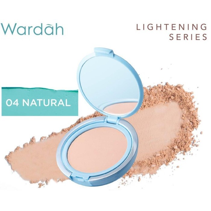 Bedak Wardah 04 Lightening Foundation 12g Natural