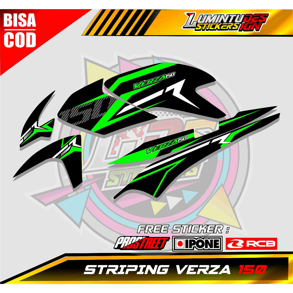 Striping Variasi Verza 150 / Sticker List Variasi Motor Honda Verza 150