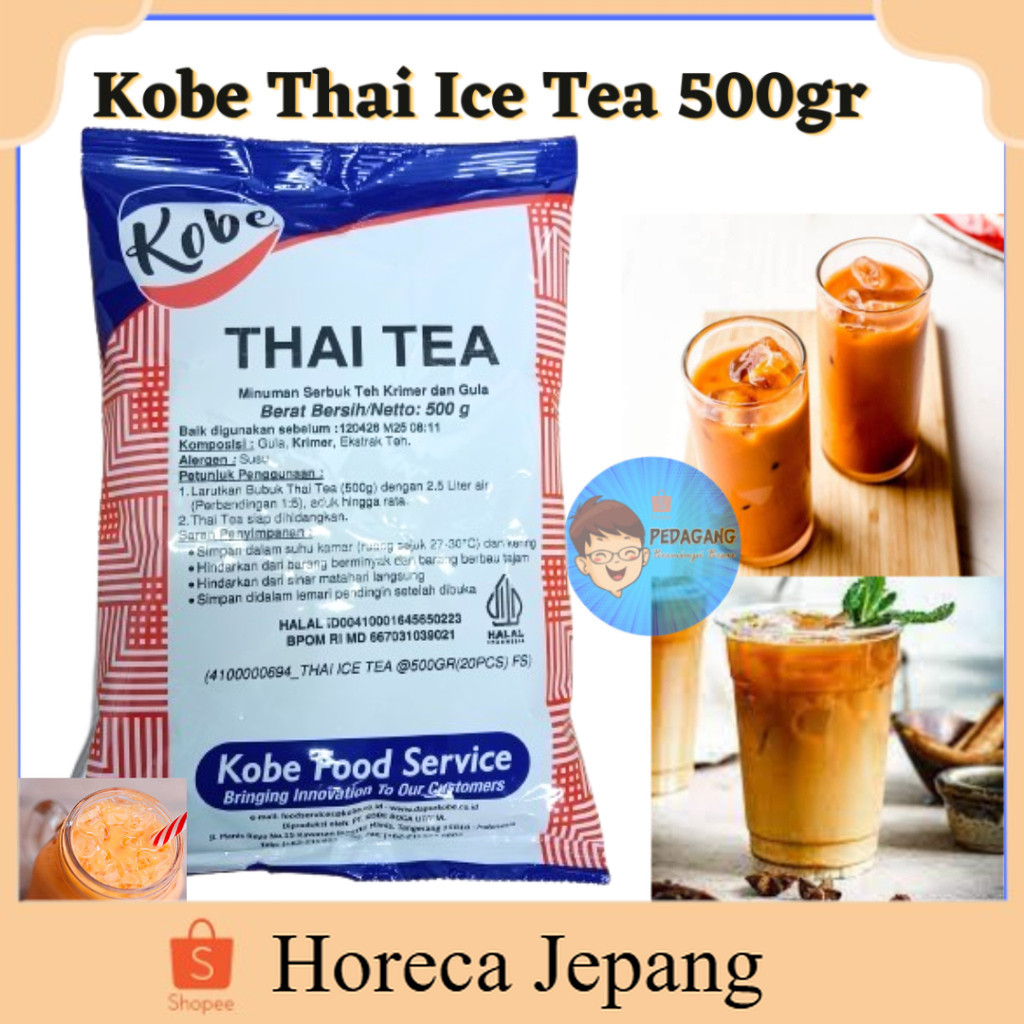 

Kobe Thai Ice Tea 500gr/ Ice thai tea/ Minuman Bubuk