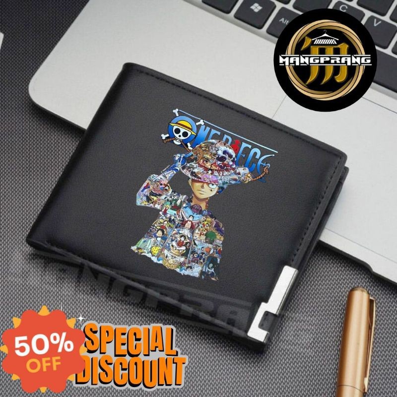 034 - DOMPET WALLET ANAK ANAK REMAJA LAKI-LAKI, DOMPET LIPAT ONE PIECE