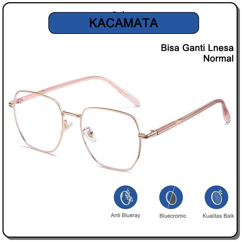 Viendo Kacamata Photocromic Anti Radiasi Blueray Wanita Pria Cowok Bluecromic Potocromic Fotocromic 