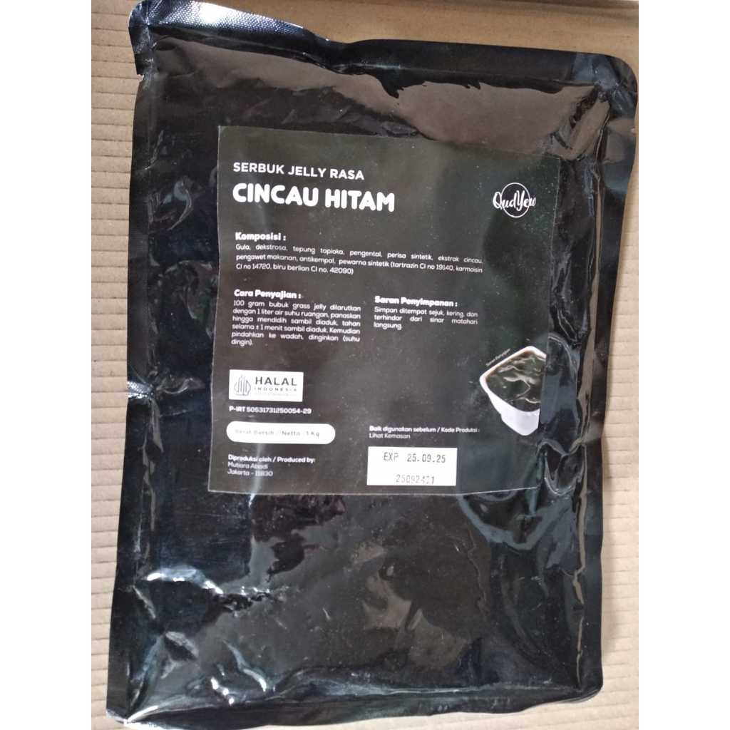 

kimoura shop-undefined-grass jelly powder 1 kg / cincau hitam / cingcau praktis