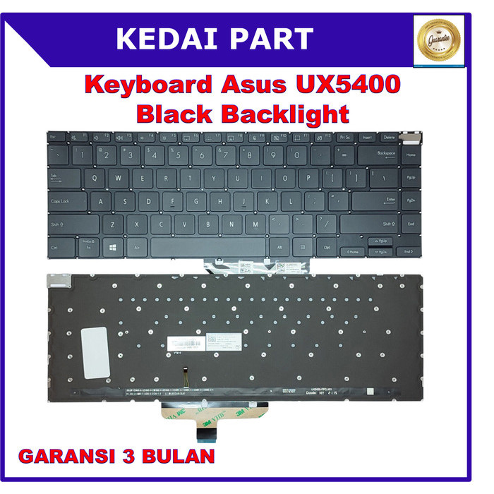 Keyboard Asus Zenbook 14X OLED UX5400 UX5400E UX5400EA UX5400EAG UX5400EG UX5400ZB Silver Backlight 