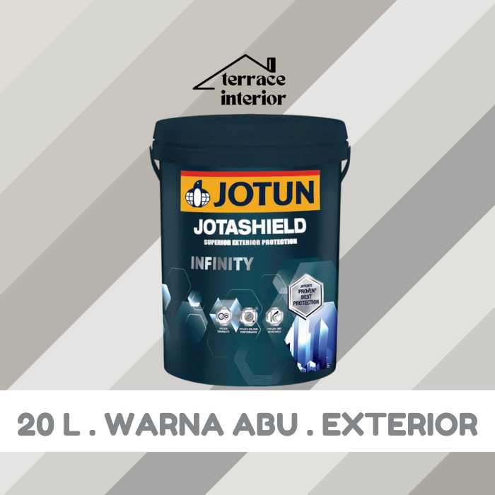 Cat Tembok Exterior Infinity Jotun warna Abu 20 L
