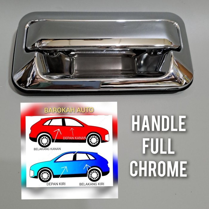 mitsubishi kuda handle pintu luar full chrome mobil kuda - depan kanan