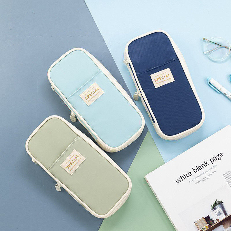 

Retractable Pencil Case purple Large Capacity Pencil Box pink pencil case Multifunctional Stationery Box