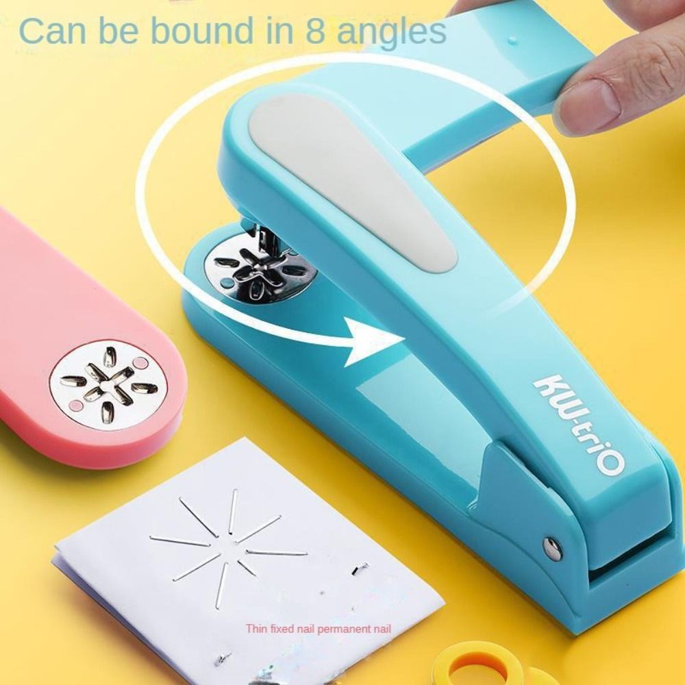 

360 Degree Rotary Stapler Multifunctional Heavy Duty Stapler Thickened Effortless Long Stapler Office Binding Tools