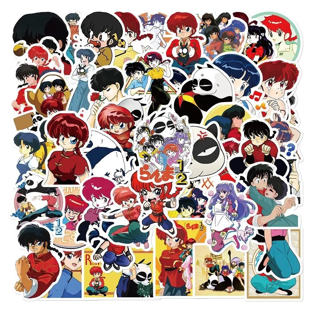 

50PCS Anime Ranma Trend Graffiti Waterproof Sticker Toy Decoration Notebook Children Gift Ipad Guitar PVC Sticker