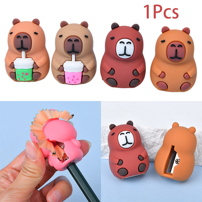 

Cute Cartoon Capybara Pencil Sharpener Pencil Cutting Tools School Supplies Student Stationery Classroom Teacher Rewards Gifts