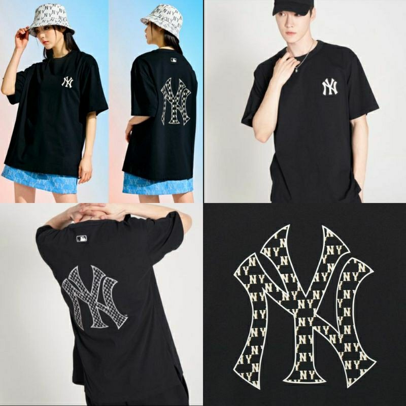kaos mlb korea LOGO BORDIR TSHIRT