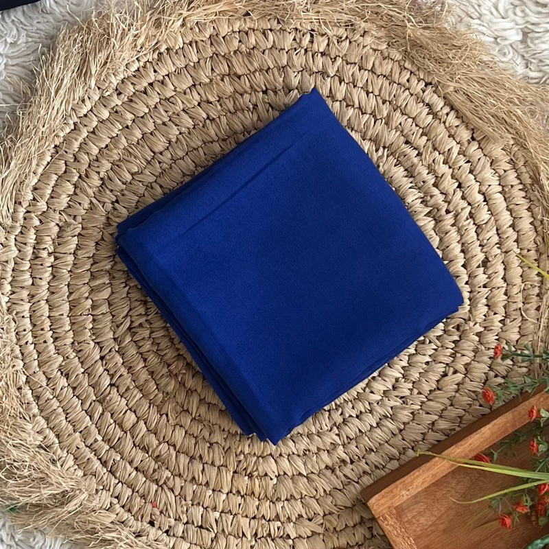 Kerudung Jilbab Segiempat Paris Jadul Biru Benhur