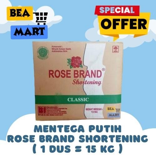 

[ INSTANT ONLY ] ROSE BRAND MENTEGA PUTIH 1 Dus 15kg | Margarin Margarine White Shortening Bakers Fat RoseBrand 1 Karton 15 kg