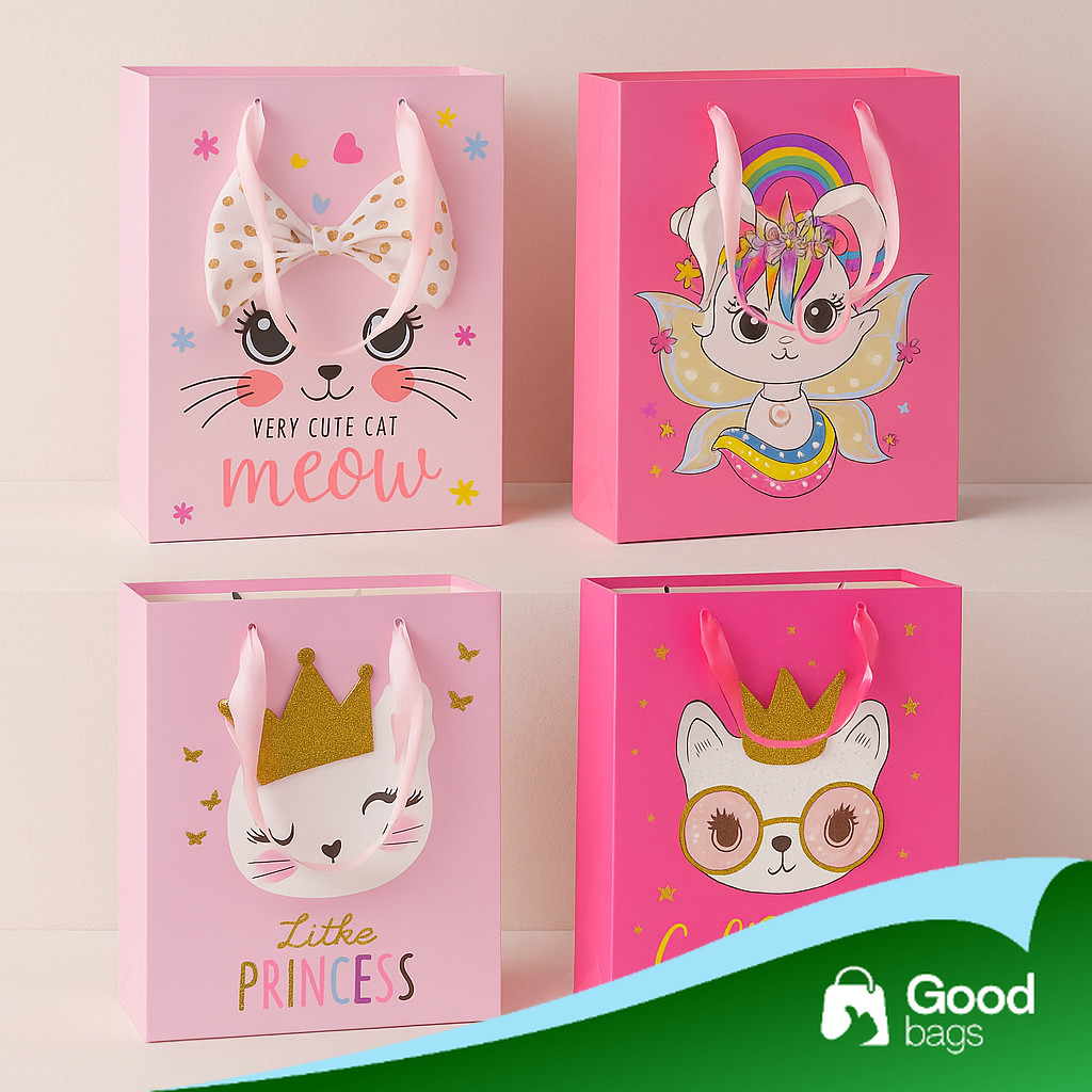 

Paper Bag Ulang Tahun Anak / Paper Bag Ultah Anak Karakter Kucing Lucu / Hampers bag / Gift Bag/ Paper bag Kado Hampers / Paperbag Motif cat | AL01D3