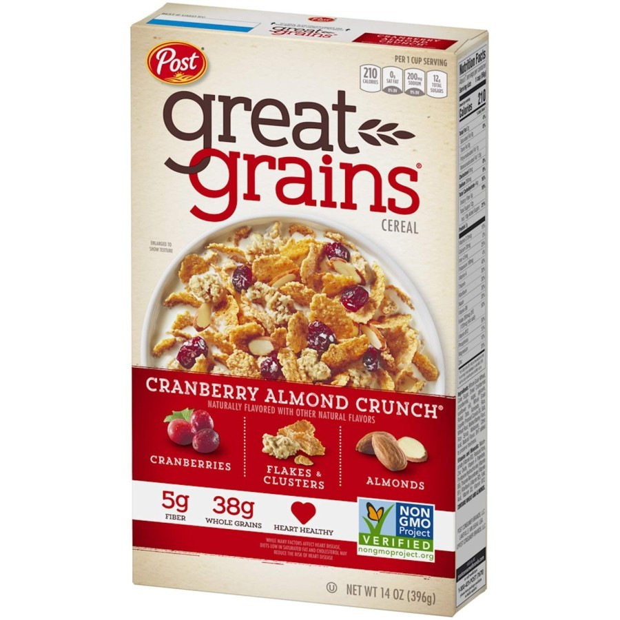 

Post Great Grains Cranberry Almond Crunch Whole Grain Cereal 368gr box