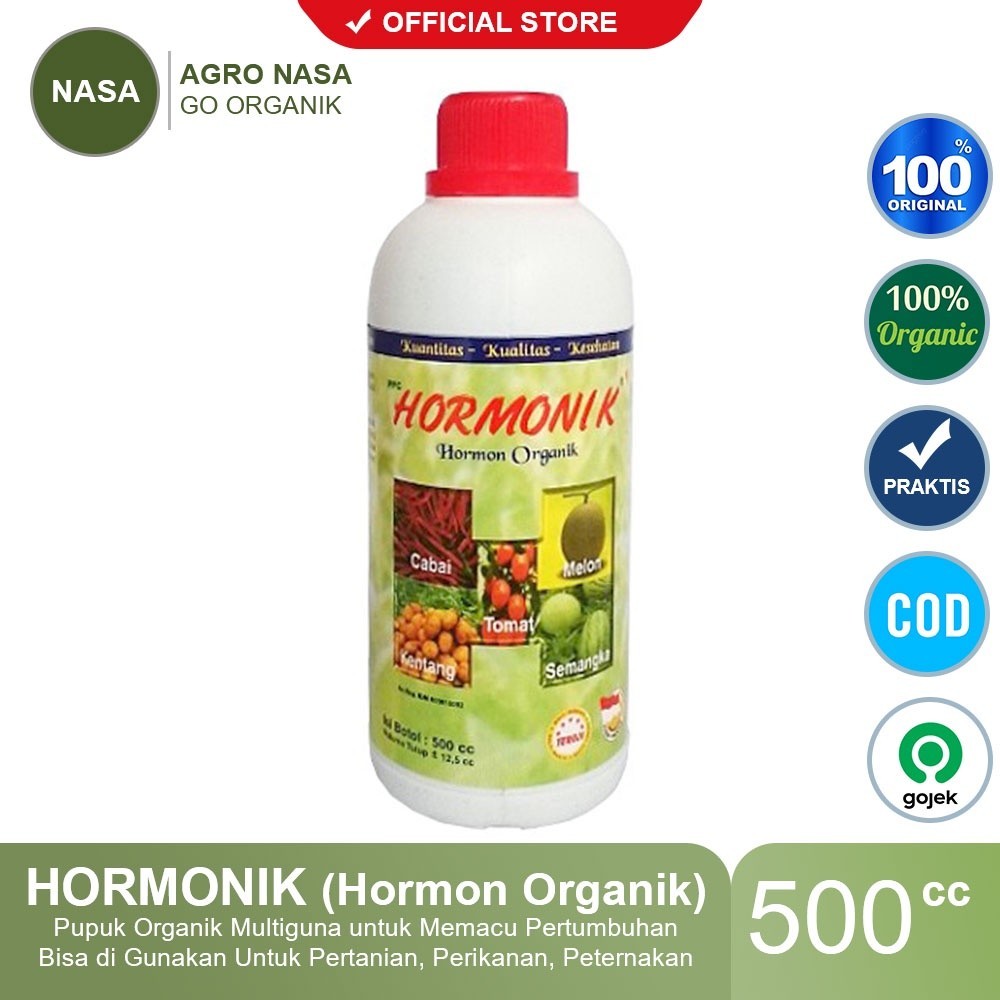 HORMONIK NASA 500cc Pupuk Organik Multiguna Perangsan Tumbuh Untuk tanaman, Perikanan, dan Peternaka