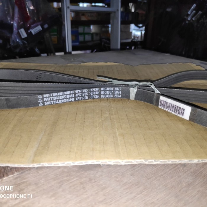 Jual--Cod MITSUBOSHI Fan belt 4PK1705 EPDM tali kipas fanbelt 4PK 1705 SIRION