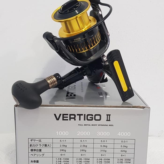 Reel pancing ryobi vertigo II pilihan 2000 3000 4000 power handel