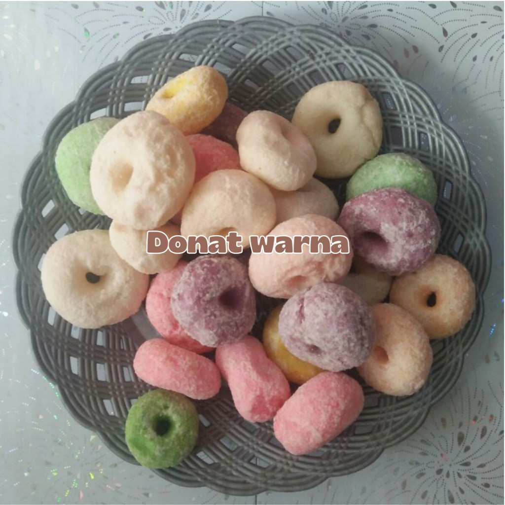

PROMO TEERLARIS Terbaru cemilan donat kering donat kering donat jadul salju kering donat warna LARIS