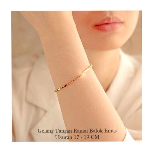 Gelang Rantai Tangan Padi' Titanium - SAANS STORE