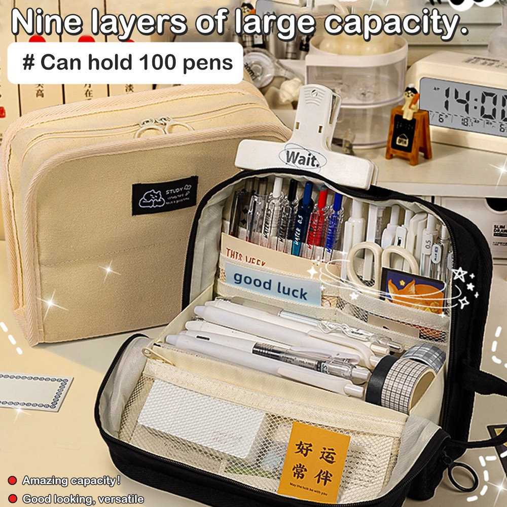 

Kotak Pensil Sekolah Kapasitas Besar, Kotak Pensil Sekolah Menengah, Kapasitas Besar, Siswa Sekolah Tinggi, Kotak Alat Tulis Jepang Sederhana Tempat pensil berkapasitas besar Q076