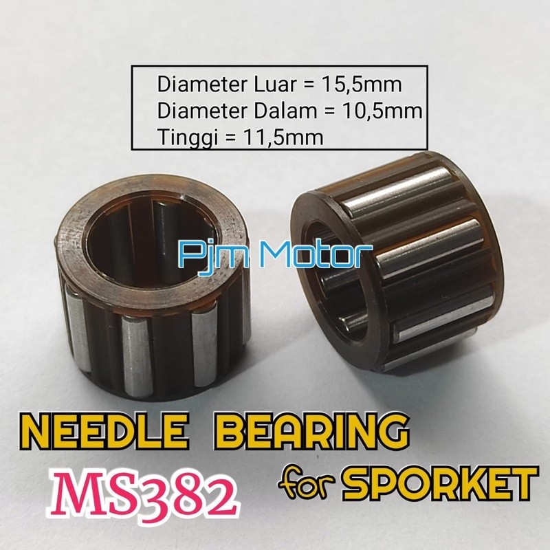 

Ms382 needle bearing sporket besar Lahar sporket mesin chain saw sinso senso sthil stihl ms 381 amplas