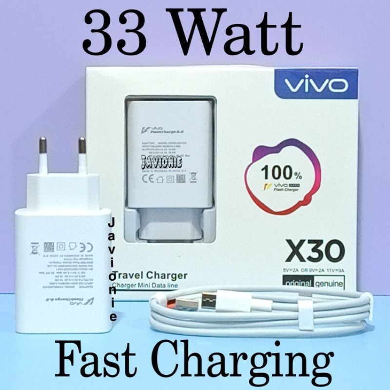 Charger Casan Cas HP VIVO Y16 Y17S Y21 Y21A Y21s Y21T Y22 Y33s Y33T Y51 Y51A Y75 T1 5G 18W 33W Origi