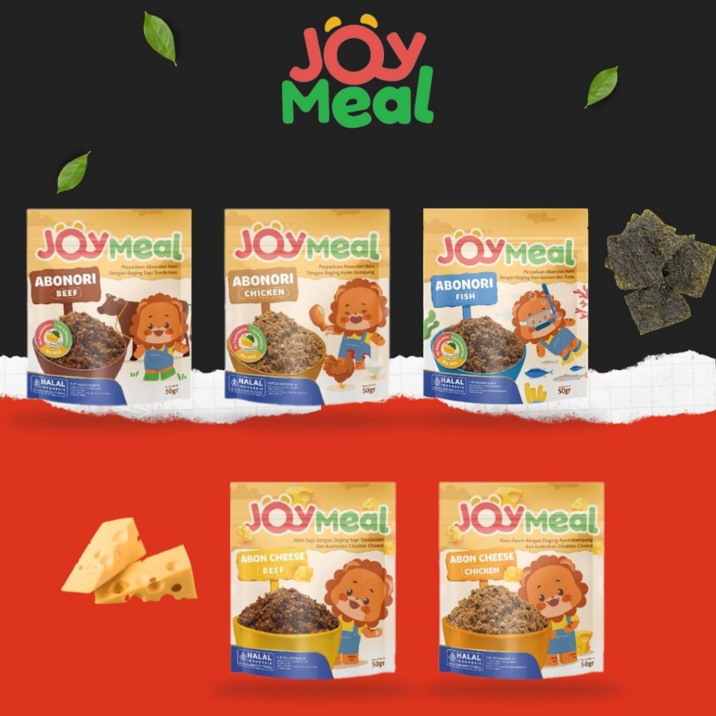 

JoyMeal AboNori & Abon Cheese Beef / Chicken / Fish | Abon Daging Sapi Tenderloin / Abon Daging Ayam Kampung dengan Nori / Cheese / Perpaduan Abon dan Nori dengan Daging Ikan Salmon dan Tuna All Variant