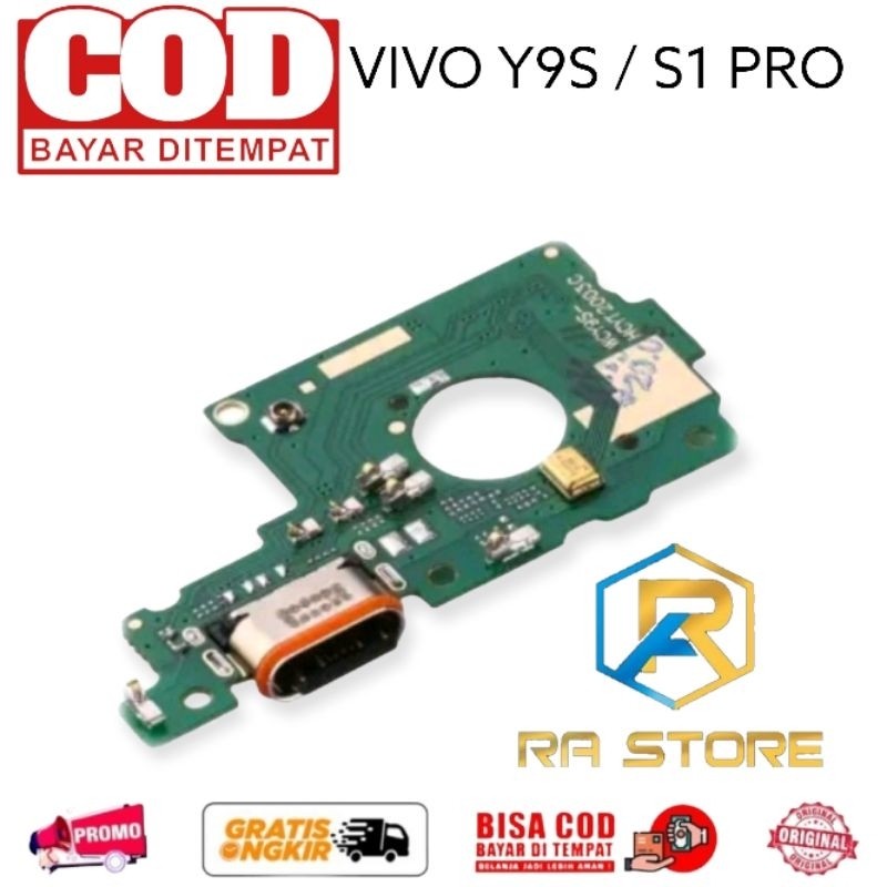 PAPAN CHARGER + IC VIVO S1 PRO ( ASIA ) / Y9S ORIGINAL CON T/C /HF/MIC / FULL KOMPONEN IC / Flexi Fl