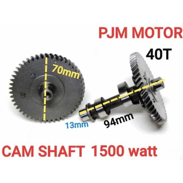 

Camshaft as klep Noken As mesin genset 154 1500 watt 156 model besi iron 4 tak 1000 watt 1200watt amplas