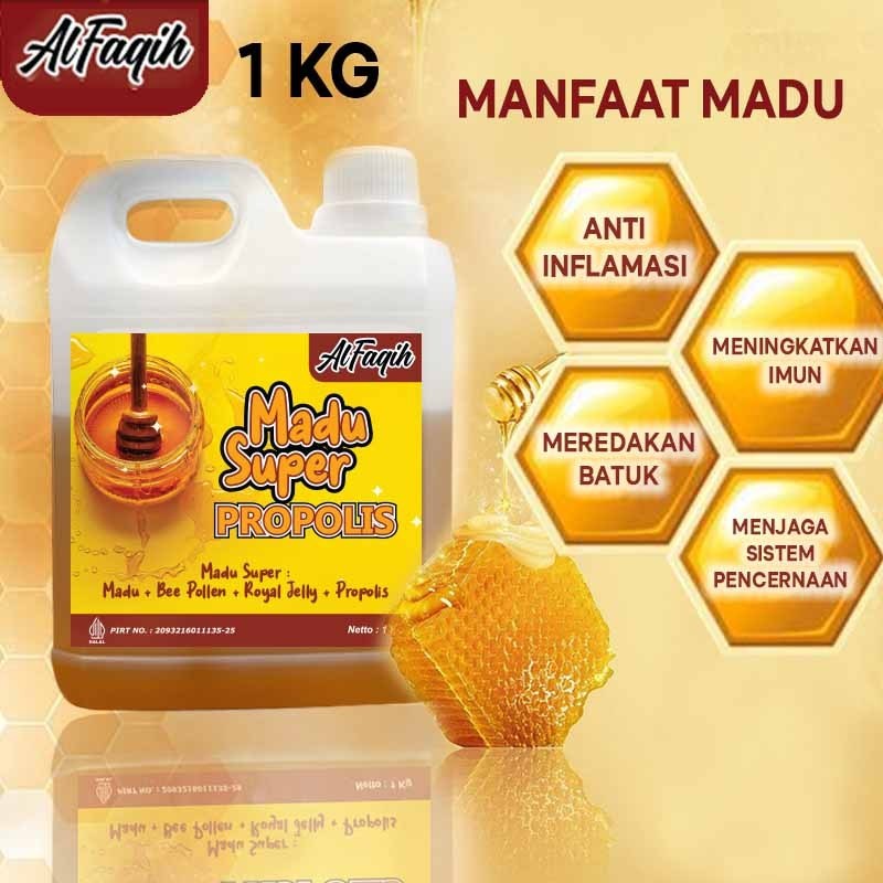 

best honey madu super al faqih 1 kg madu ekstra royal jelly bee pollen